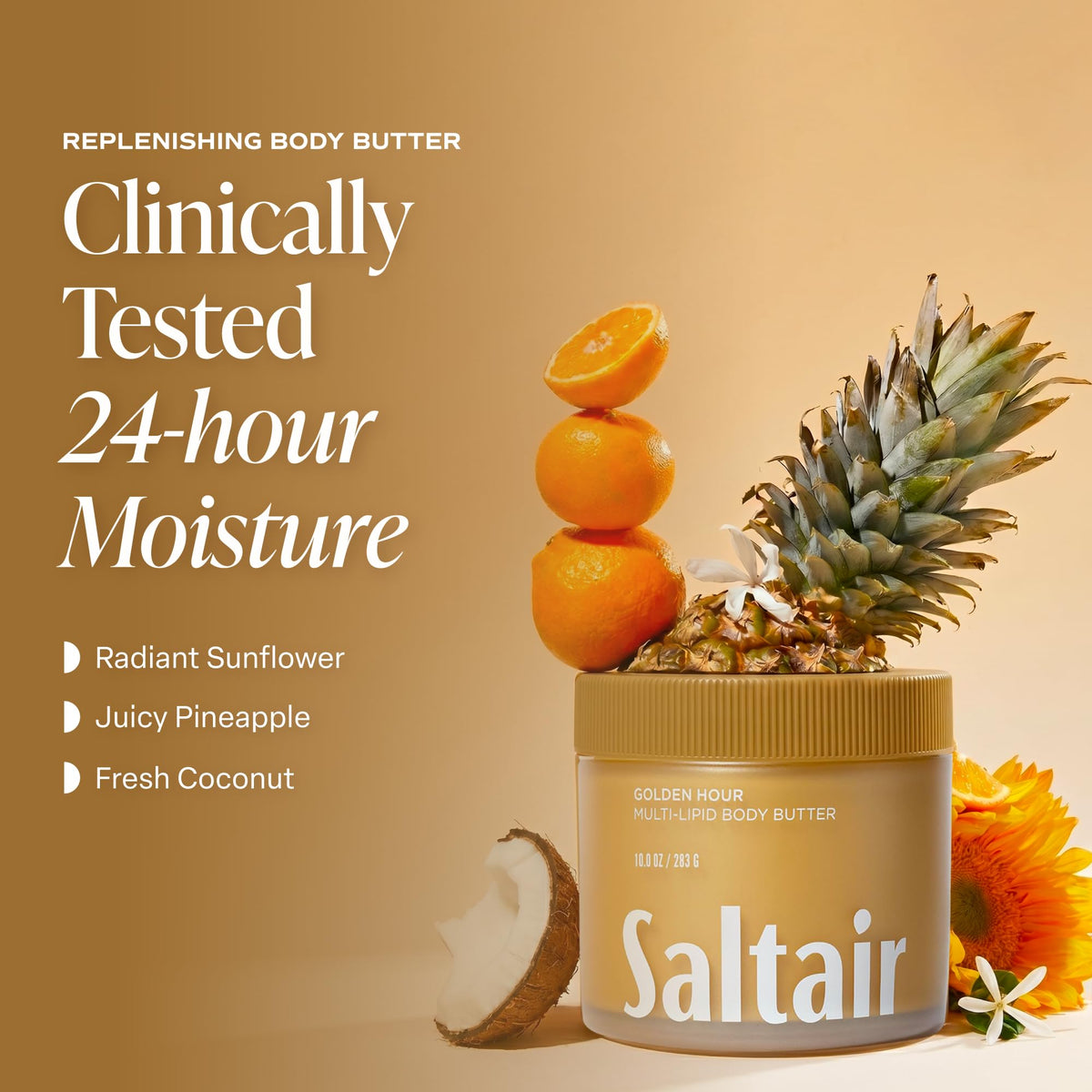 Saltair Multi-Lipid Body Butter 10 oz with texture close-up