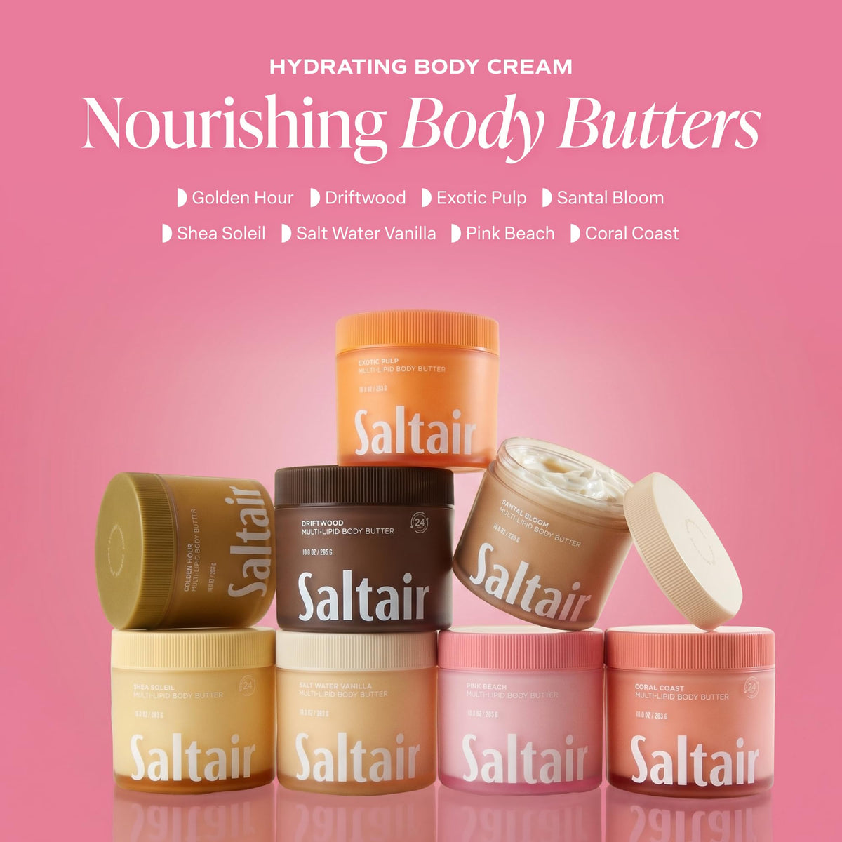 Saltair Multi-Lipid Body Butter application on skin