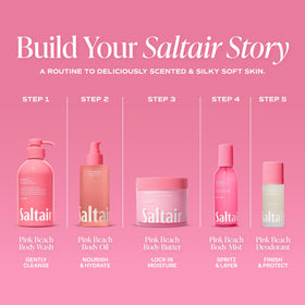 Saltair Multi-Lipid Body Butter on a bathroom counter