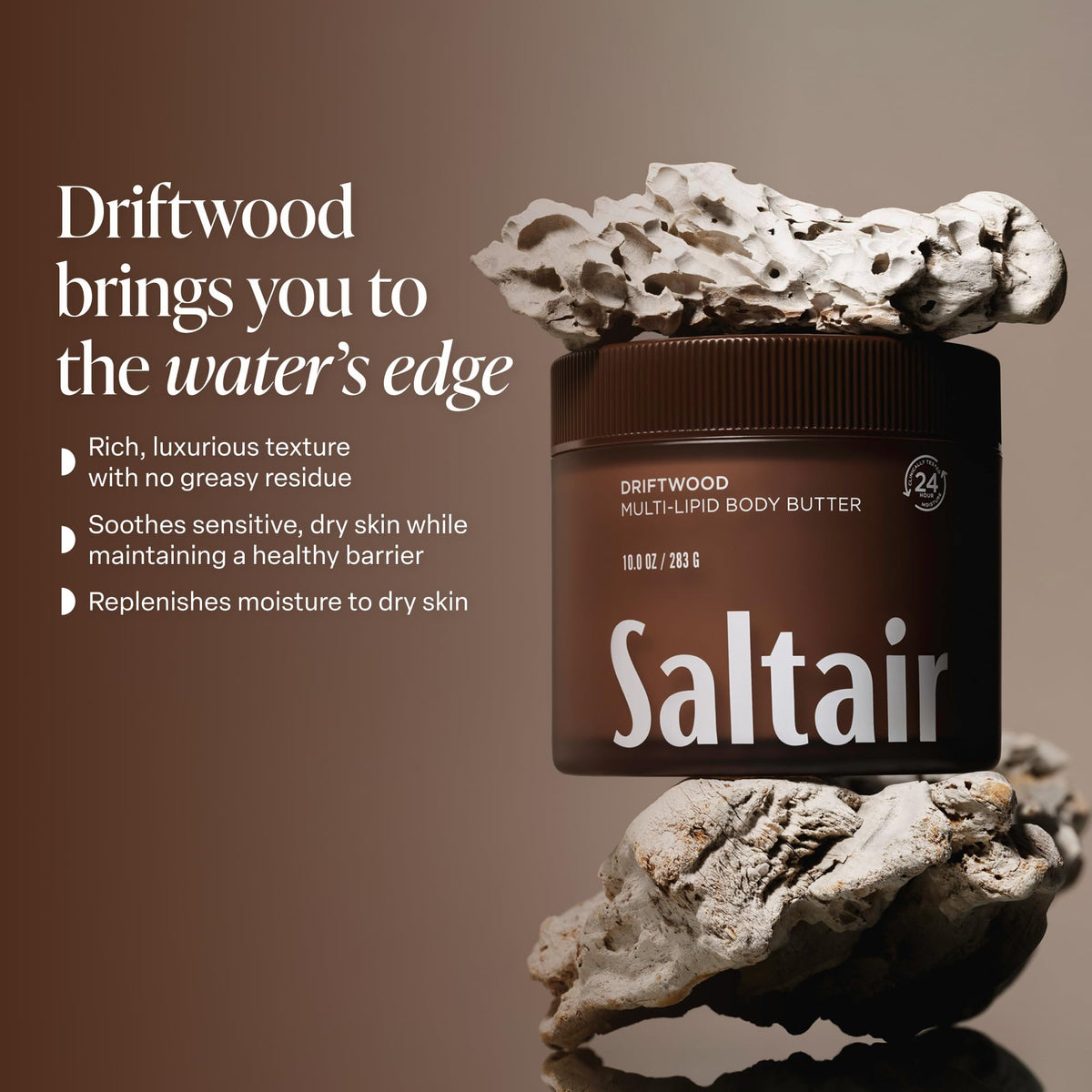 Saltair Multi-Lipid Body Butter open lid view