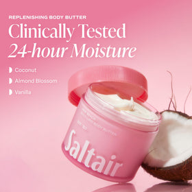 Saltair Multi-Lipid Body Butter Pink Beach 10 oz packaging
