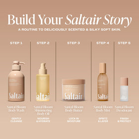 Saltair Multi-Lipid Body Butter Santal Bloom lid open