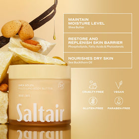 Saltair Multi-Lipid Body Butter texture spread on skin