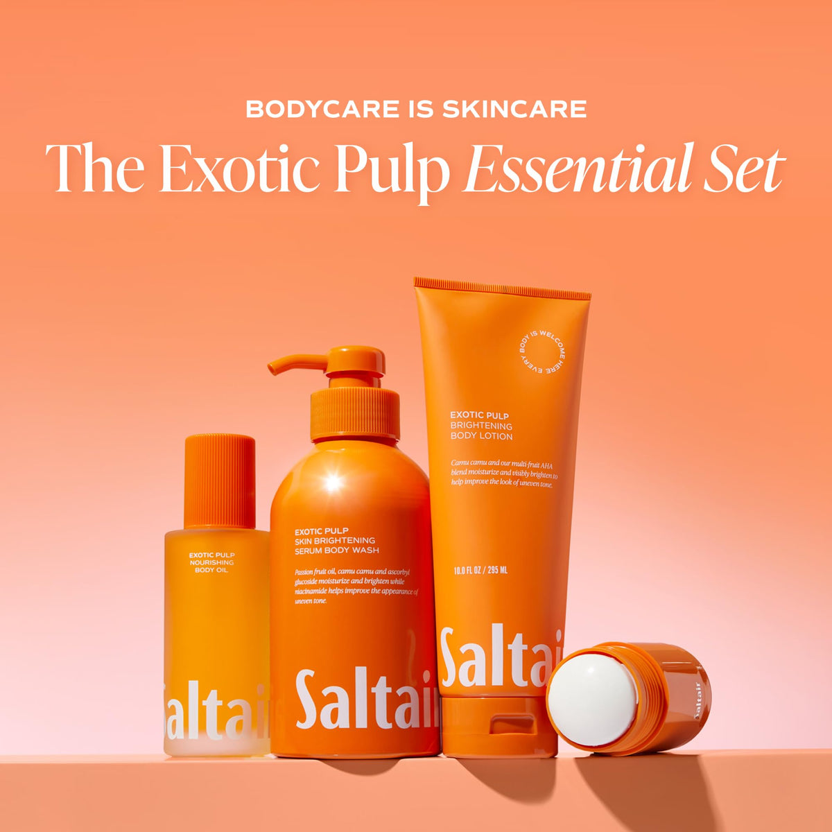 Saltair Serum Deodorant 5% AHA Roll-On with ingredients listed
