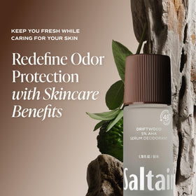 Saltair Serum Deodorant Driftwood scent notes description