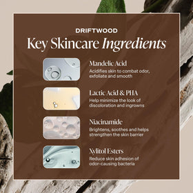 Saltair Serum Deodorant Driftwood with natural background