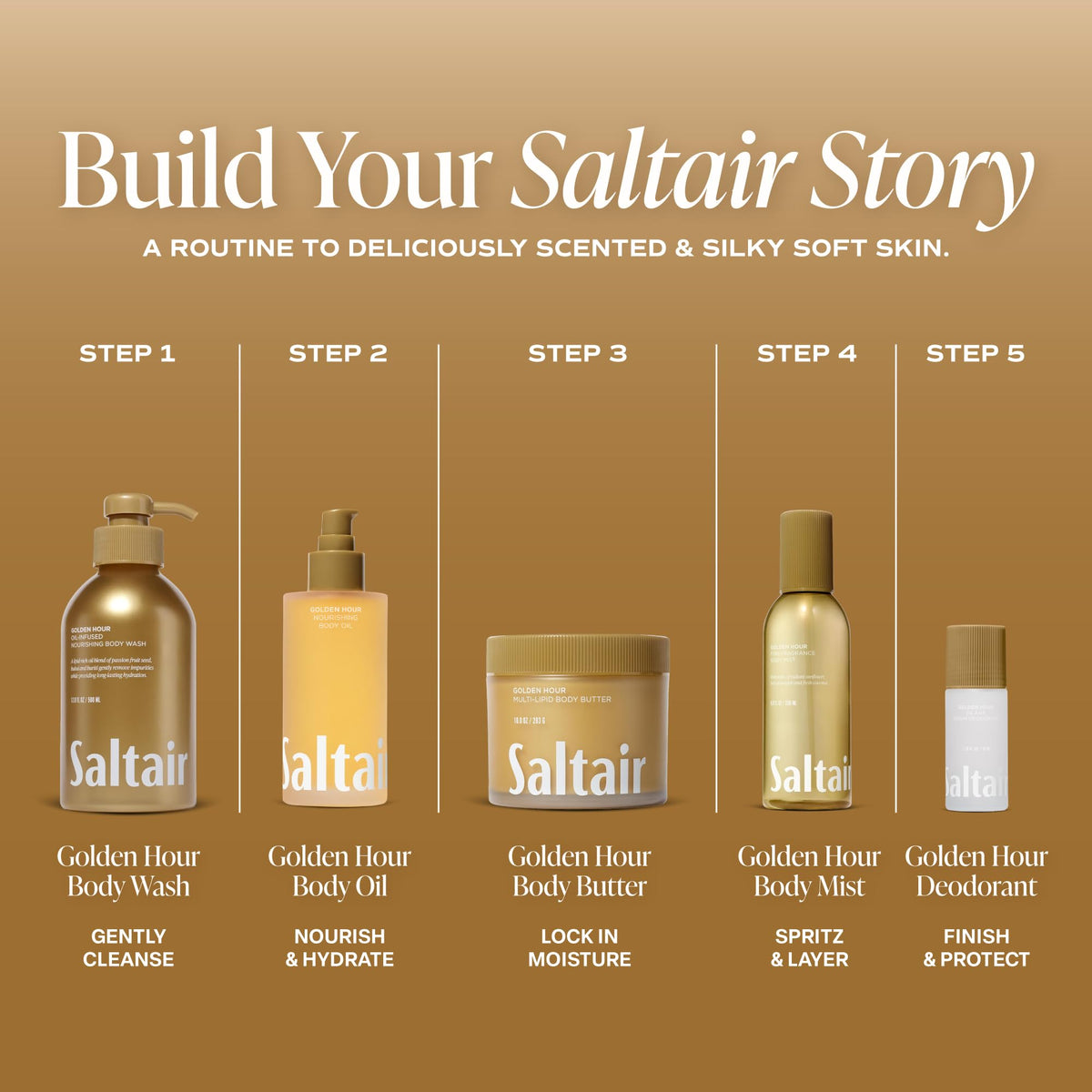 Saltair Serum Deodorant Golden Hour lifestyle scene