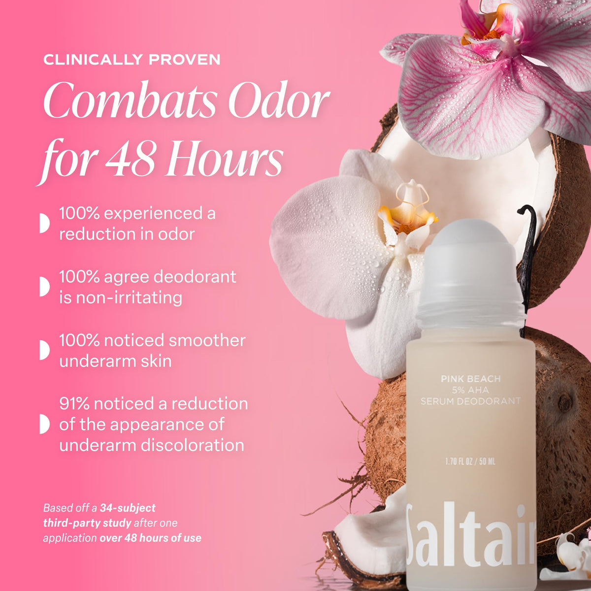Saltair Serum Deodorant texture on skin