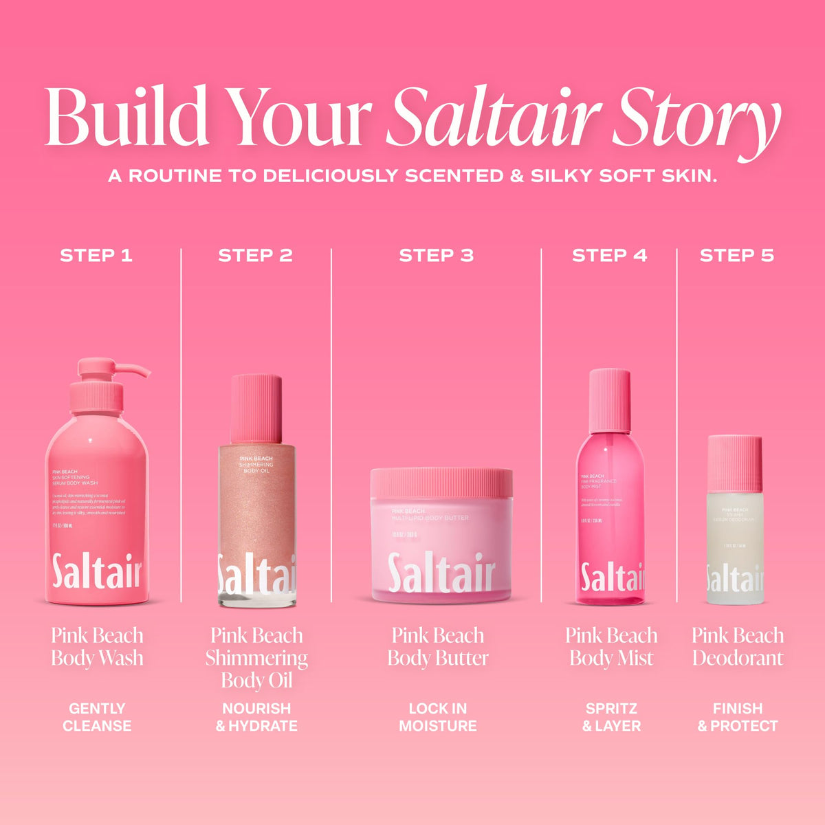 Saltair Shimmering Body Oil 4 oz packaging