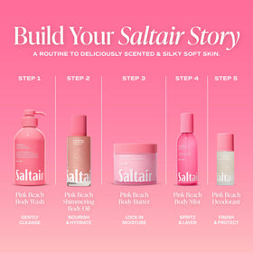 Saltair Shimmering Body Oil 4 oz packaging