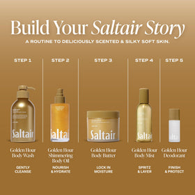 Saltair Shimmering Body Oil cap close-up