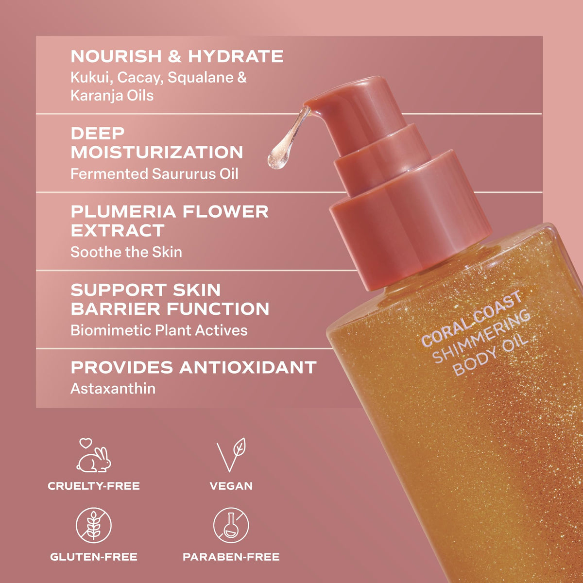 Saltair Shimmering Body Oil on a towel after a shower