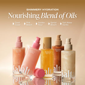 Saltair Shimmering Body Oil texture on skin