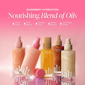 Saltair Shimmering Body Oil texture on skin