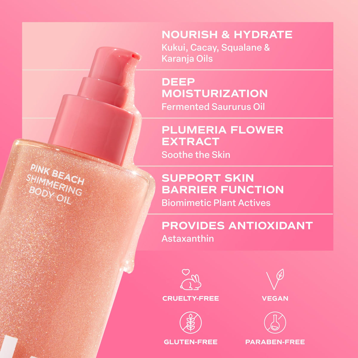 Saltair Shimmering Body Oil with coconut and vanilla
