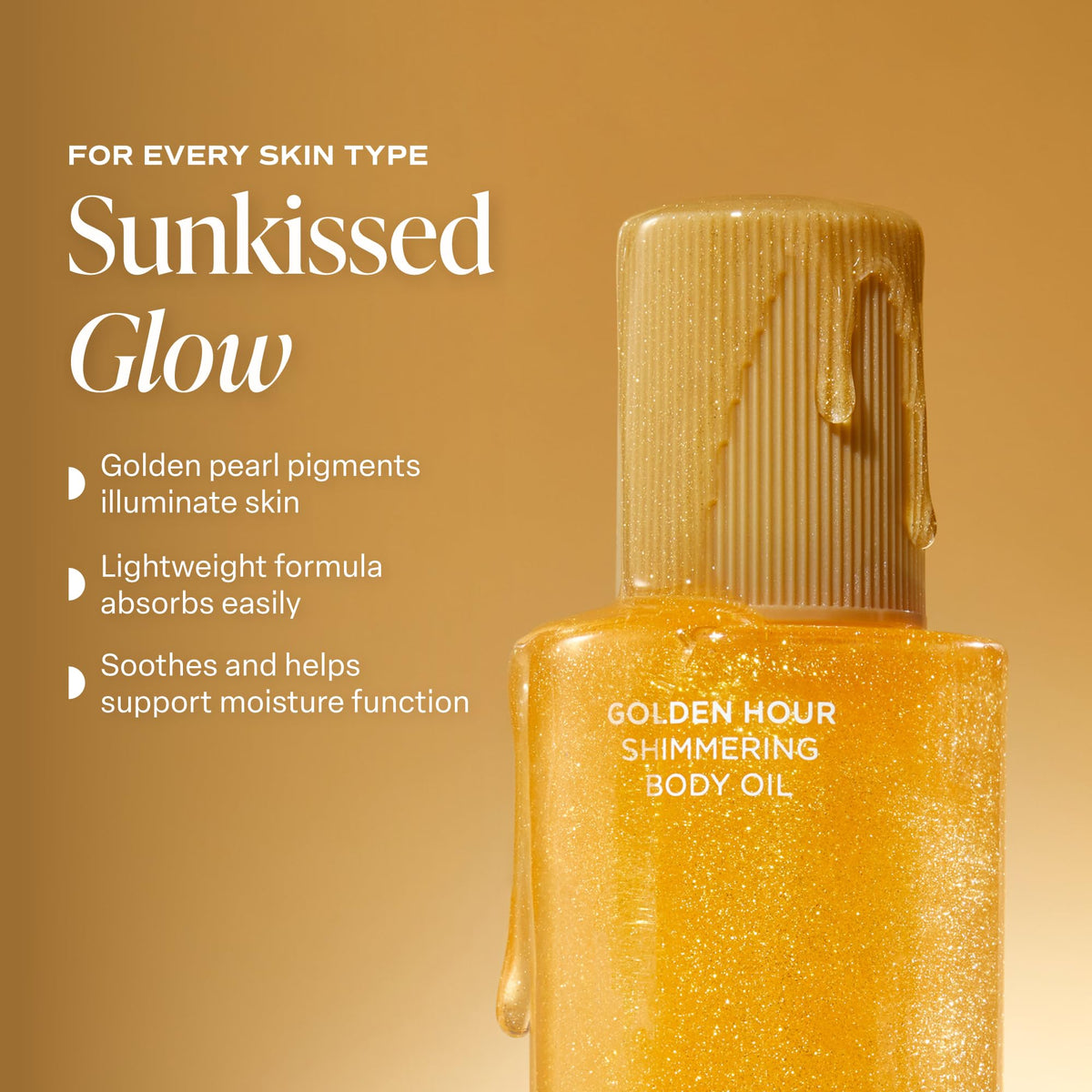 Saltair Shimmering Body Oil with palm leaves