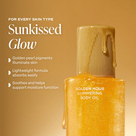 Saltair Shimmering Body Oil with palm leaves