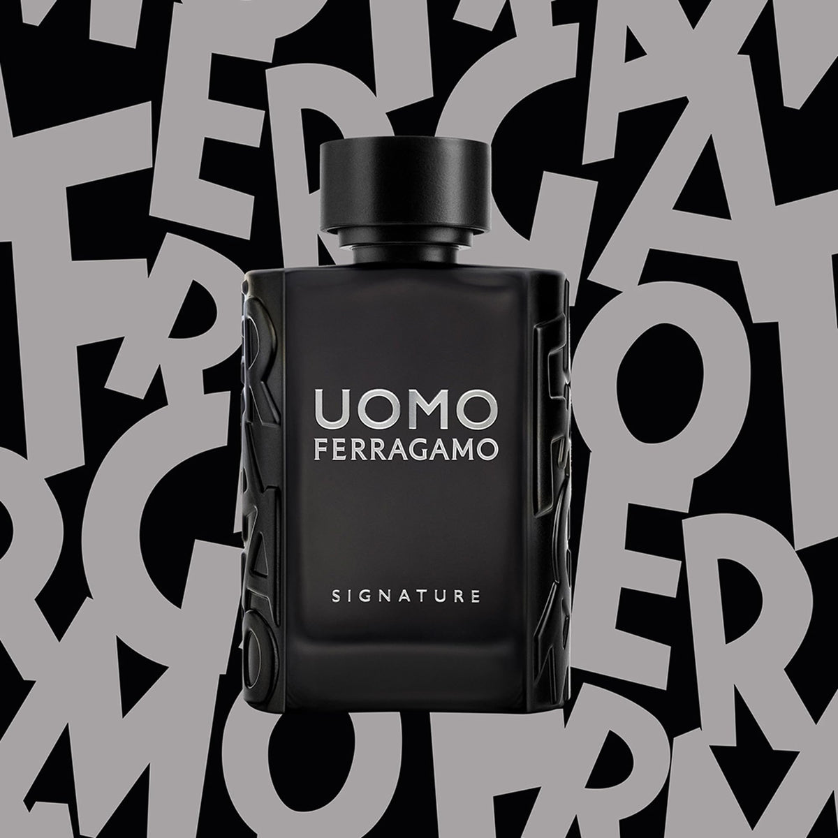 Salvatore Ferragamo Uomo Eau de Parfum on a dressing table