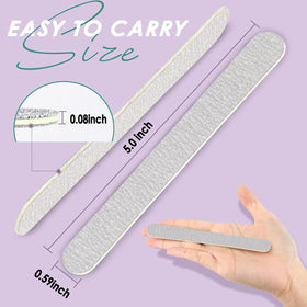 SALVMARY Disposable Zebra Nail Files 100/180 Grit packaging