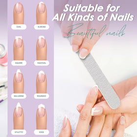 SALVMARY Zebra Nail File in use on fingernails