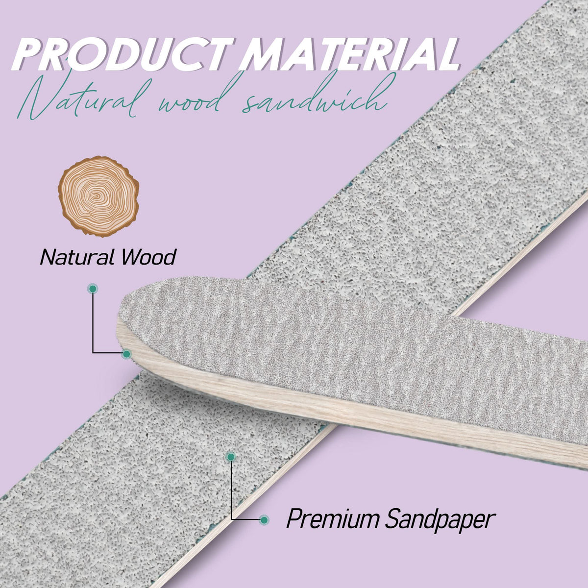 SALVMARY Zebra Nail File showing grit texture