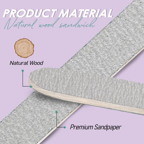 SALVMARY Zebra Nail File showing grit texture