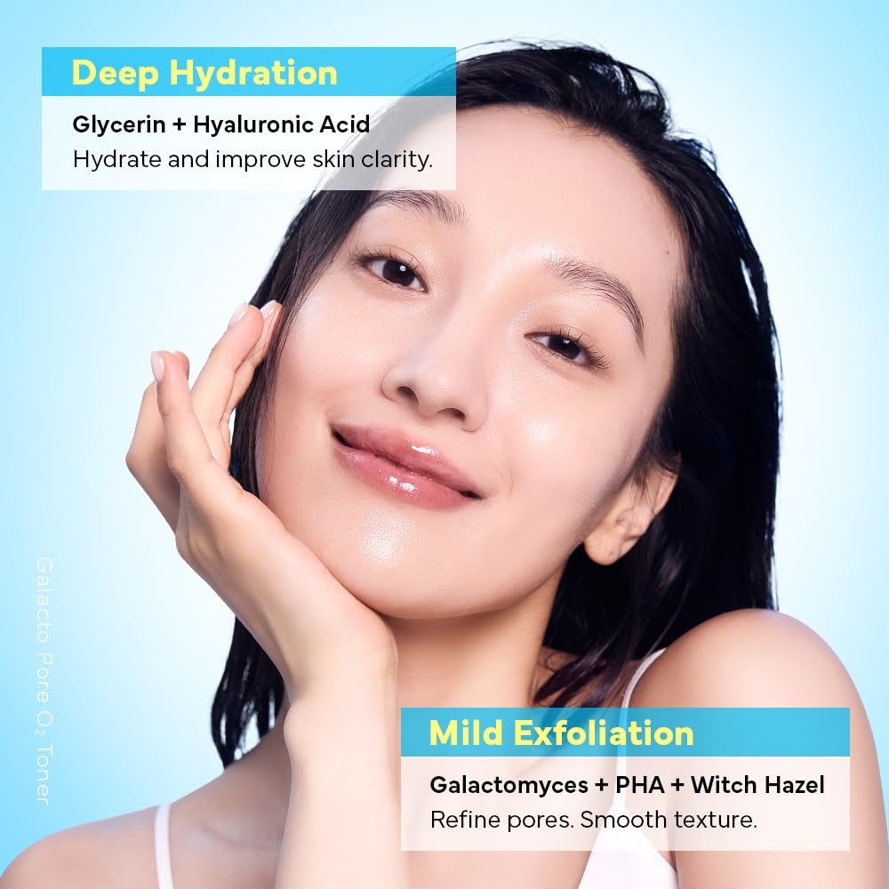 SAM'U Galacto Pore O2 Toner with oxygen bubbles activated