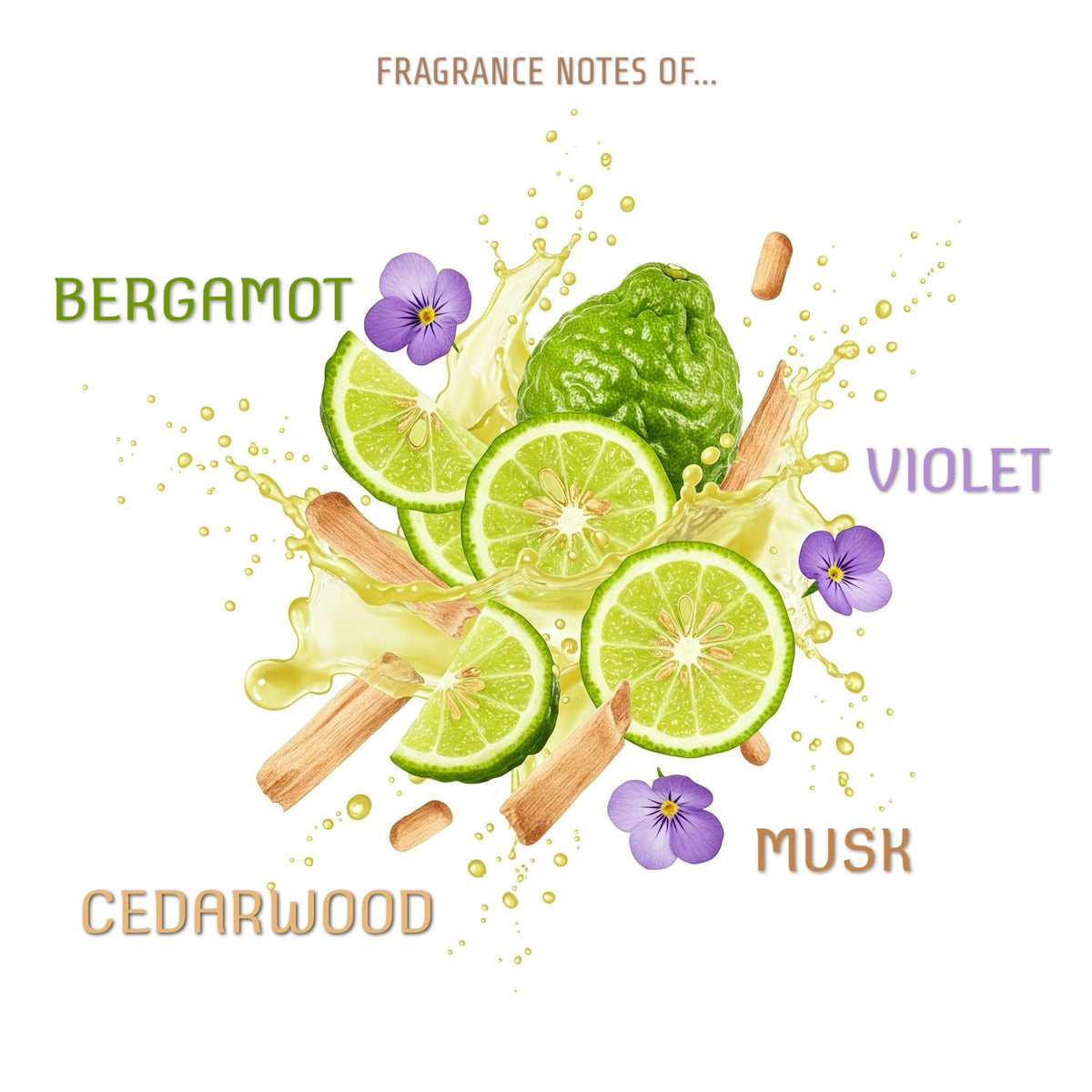 Sand + Fog Violet Sandalwood Eau de Parfum Oil 1.7oz bottle side view