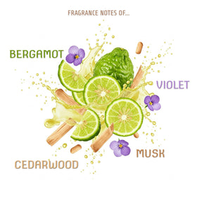 Sand + Fog Violet Sandalwood Eau de Parfum Oil 1.7oz bottle side view