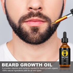 Sandalwood comb for beard grooming with dual sides