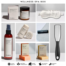 Sandalwood+Patchouli Soy Candle from ZAAINA spa set