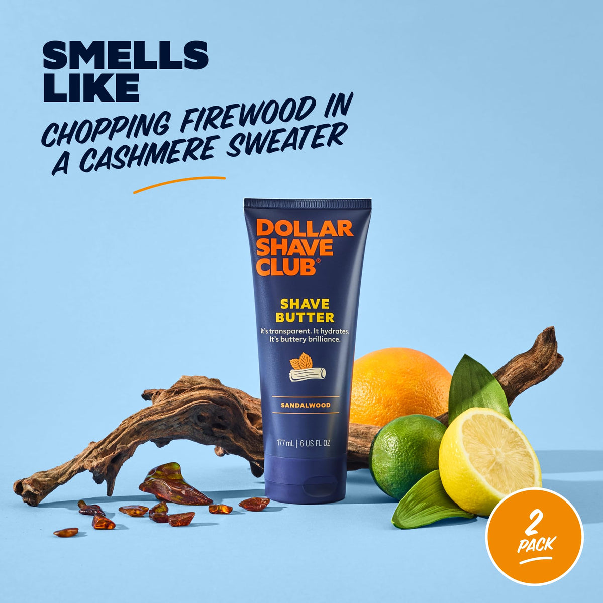 Sandalwood scent description on Dollar Shave Club Shave Butter