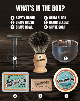 Sandalwood shave soap included in Gentleman Jon Shaving Kit