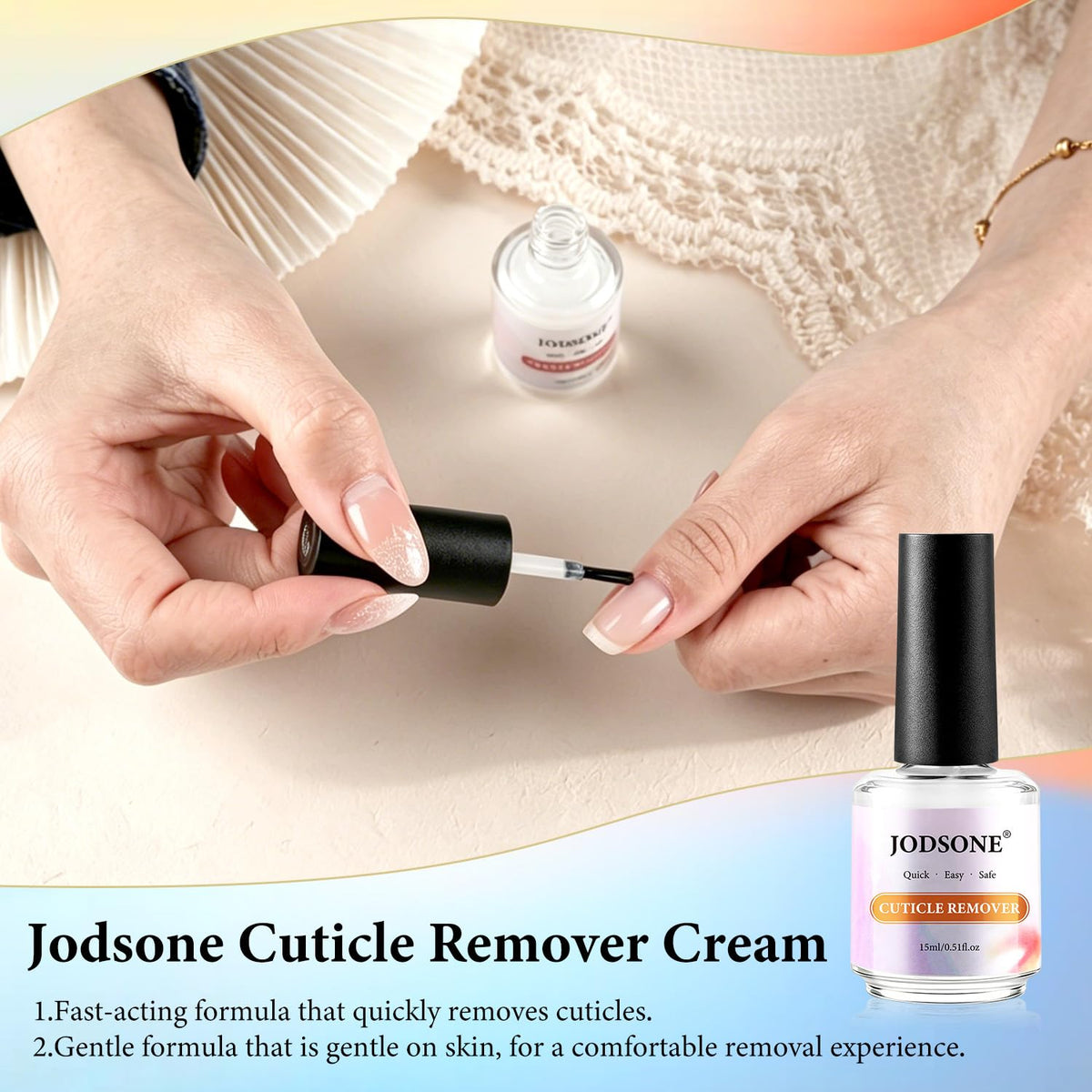 Sanding strips included in JODSONE nail kit
