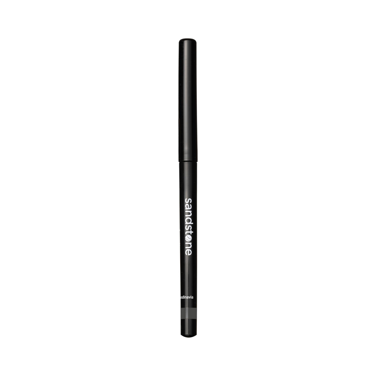 Sandstone Scandinavia eyeliner pencil in hand for application