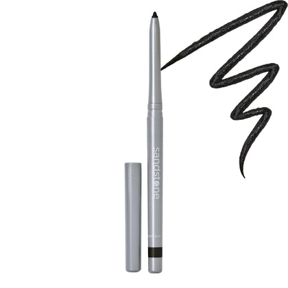 Sandstone Scandinavia Hypoallergenic Waterproof Eyeliner Pencil in Black, front view
