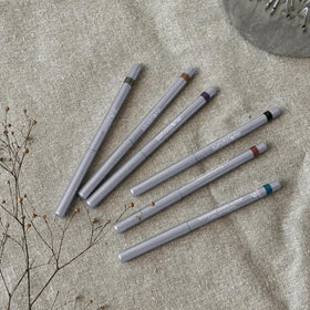 Sandstone Scandinavia Waterproof Eyeliner Pencil Blue Ice with makeup tools