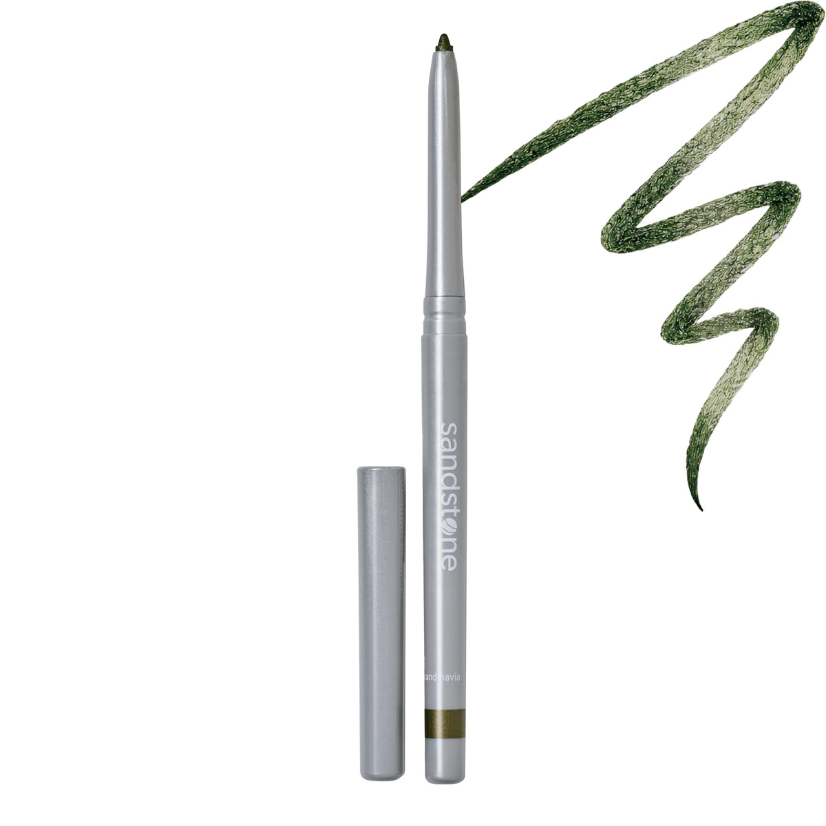 Sandstone Scandinavia Waterproof Eyeliner Pencil Green front view