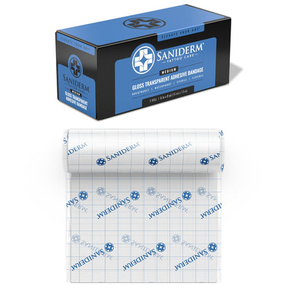 Saniderm Tattoo Aftercare Bandage Roll 6 in x 8 yd front view