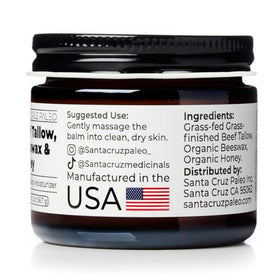 Santa Cruz Paleo Beef Tallow Face Moisturizer 2 Oz packaging