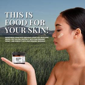 Santa Cruz Paleo Beef Tallow Face Moisturizer 2 Oz texture close-up