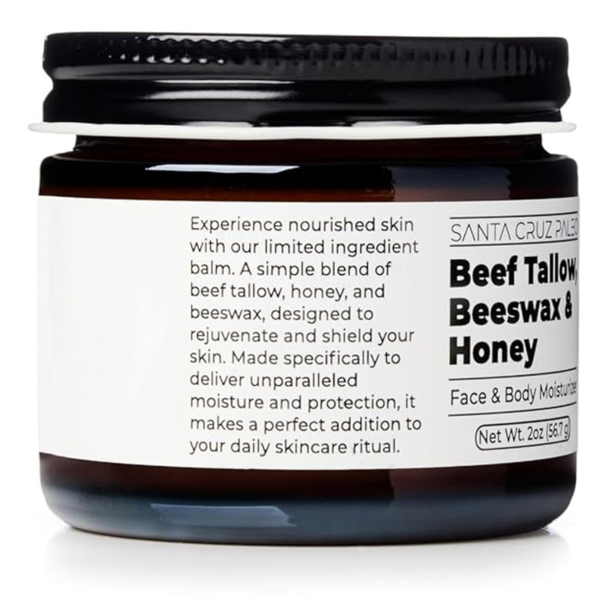 Santa Cruz Paleo Beef Tallow Face Moisturizer 2 Oz with natural ingredients
