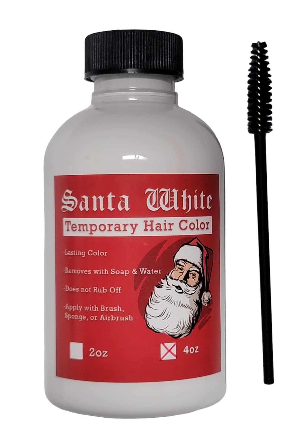 Santa White applicator wand for hair coloring