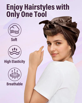 Satin scarf included with posicurly Heatless Hair Curler