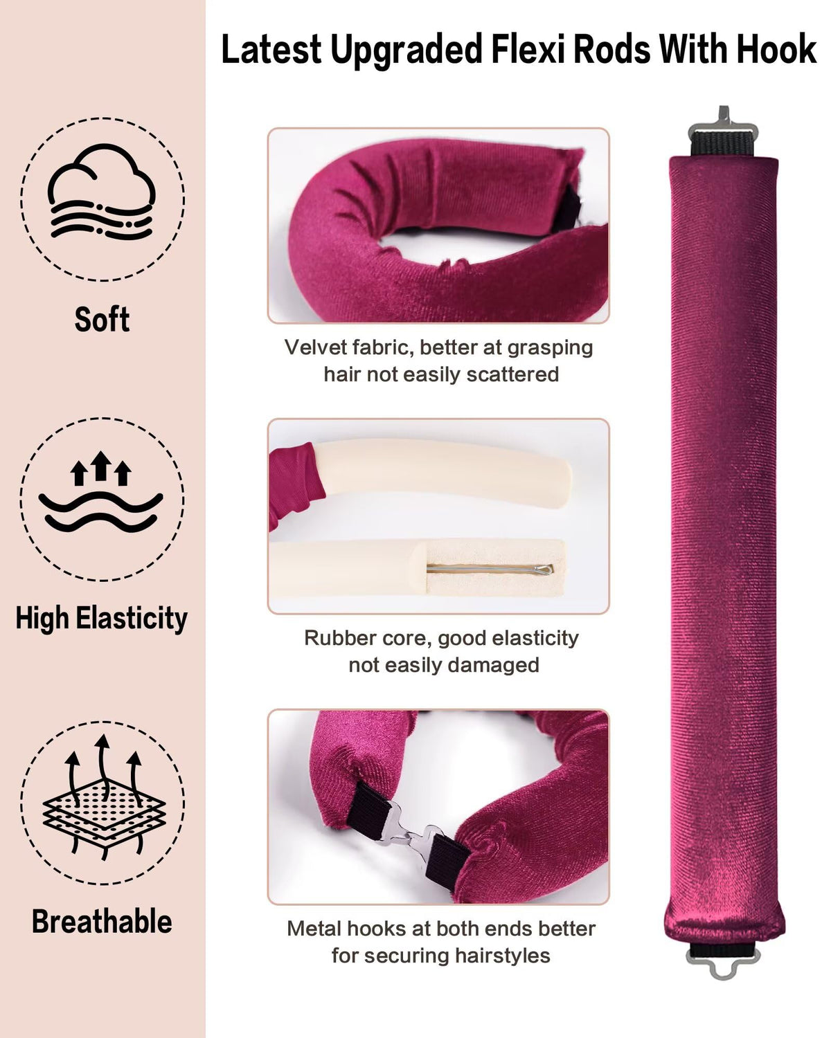 Satin scarf included with Seritant Heatless Curls