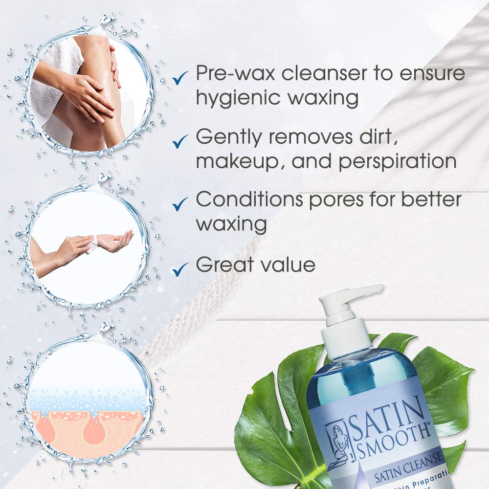 SATIN SMOOTH Pre Wax Cleanser 16 oz side view