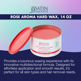 Satin Smooth Ruby Rose Hard Wax texture close-up