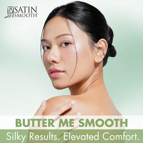 SATIN SMOOTH Shea Butter and Cica Soft Wax side view with packaging