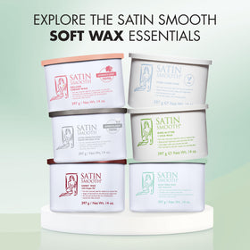 SATIN SMOOTH Shea Butter and Cica Soft Wax with waxing tools