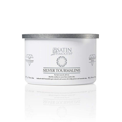 Satin Smooth Silver Tourmaline Hair Removal Wax 14 oz front view